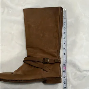 1937 Footwear Brown Over the Knee Suede Boots with Timeless Style thumbnail 12