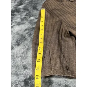 Gianni Bini Herringbone Wool Blend Cropped Jacket - Size M thumbnail 12