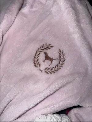 Victoria’s Secret Pink Gold Sequins logo Sherpa Bathrobe thumbnail 11