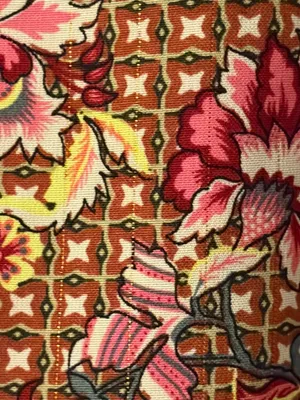 Traffic People blouse size medium floral retro boho metallic colorful thumbnail 6