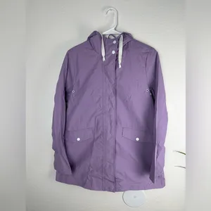 NWT Boohoo Hooded contrast Trim‎ Mac Lilac windbreaker size 4 thumbnail 3