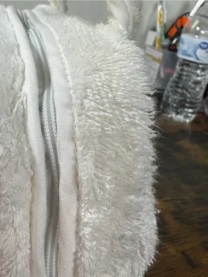 Dior White Plush Tote with Blue J'ADORE DIOR Logo thumbnail 16
