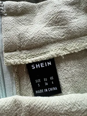 SHEIN khaki linen crop top and skirt set Size S #linen #summer thumbnail 3