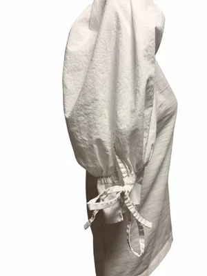 Nation LTD Ladies White Puff Sleeve Blouse Size Small thumbnail 5