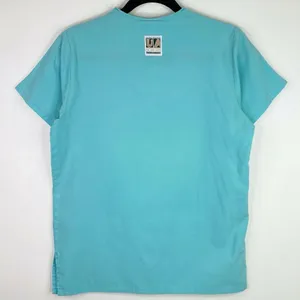 Uniform Advantage UA Scrubs V-Neck Solid Blue Scrub Top Shirt Size XS thumbnail 2