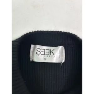 SEEK The Label Women's Black Ribbed Bodycon Mini Dress in Size S. thumbnail 4