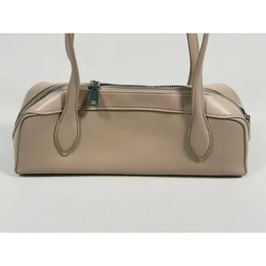 Melie Bianco Tilda Vegan Leather Shoulder Bag Beige Tan Minimalist Old Money thumbnail 6