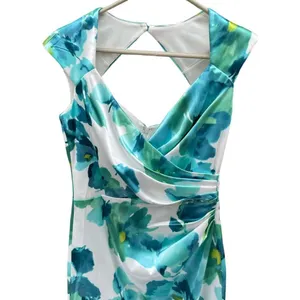 London times size 4 tropical satin faux wrap dress thumbnail 4