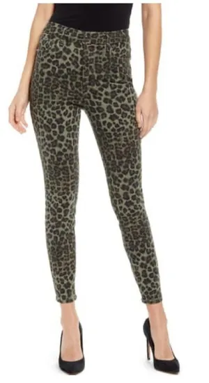 Good American Good Legs Sage Leopard Skinny Jeans thumbnail 1