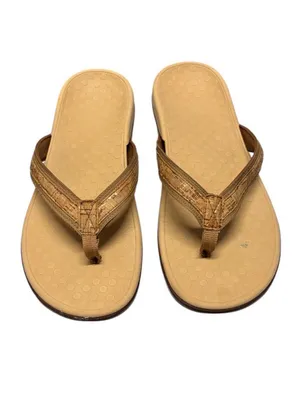 Vionic Tide Platform Sandals Womens 11 Tan Cork Orthotic Arch Flip Flop Shoe thumbnail 5
