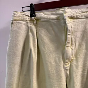 Avec Les Filles Women’s Yellow Wide Leg Jeans Size 32 thumbnail 3