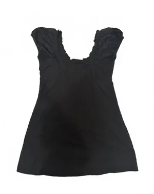 Free People Black Milkmaid Mini Dress thumbnail 2