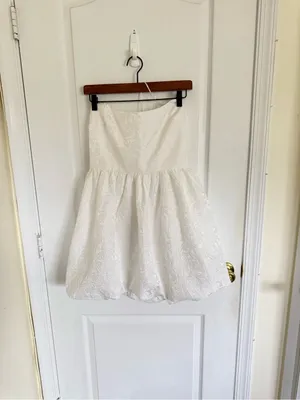 Amanda Uprichard Addison Dress in Ivory thumbnail 5