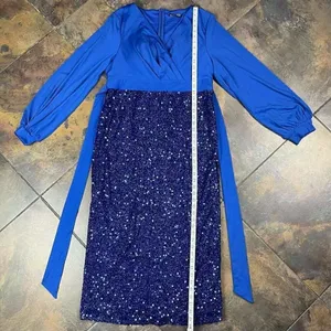 SHEIN Glamour Elegant Blue Formal Dress XL 12 thumbnail 6