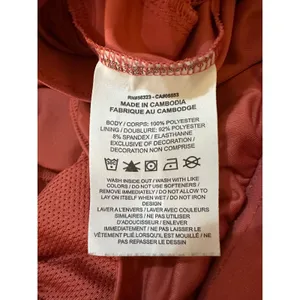 Nike Dri Fit Running Shorts Women Orange Athletic Performance Workout Size L thumbnail 8