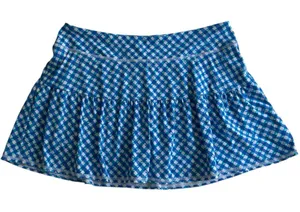 Lilly Pulitzer Blue & White Gingham Mini Skirt thumbnail 1