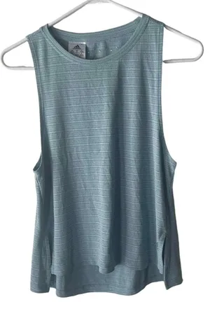 Adidas Size Small Light Blue Clima‎ Chill Tank Top Open Back thumbnail 1