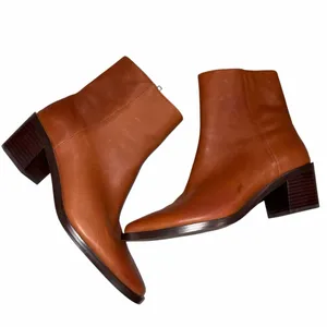 Madewell Brown Leather Darcy Almond Toe Ankle Boot 8 thumbnail 6