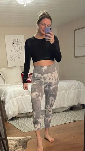 Sage Tie Dye Leggings thumbnail 1