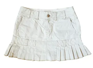 American Eagle‎ Khaki Pleated Cargo Mini Skirt Tan Vintage Y2K Low Rise Size 2 thumbnail 1