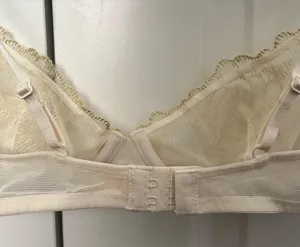 NWOT Crème Su Gold and Cream Mesh Underwired Bra thumbnail 6