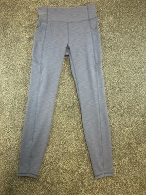 Lululemon Heathered Water Drop High Rise Leggings Pockets Size 6 thumbnail 3