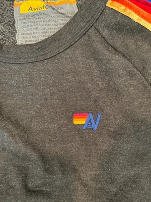 Aviator Nation Classic Velvet Stripes Sweatshirt Size: S thumbnail 3