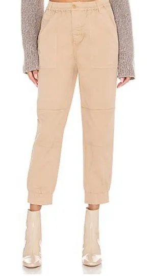 Joie Nelina Tan Cropped Jogger Pants Size 8 thumbnail 1
