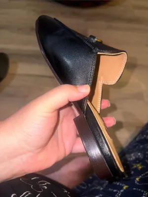 Women’s Black Leather Mule with Gold Horsebit Accent size 4.5 thumbnail 7