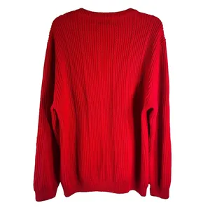 Chaps Ralph Lauren Sweater Red Women's Size M‎ Oversized Preppy thumbnail 2