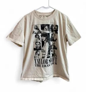 Official Taylor Swift The Eras Tour Beige T-Shirt thumbnail 1