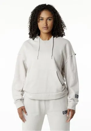 ALPHALETE Women’s Terry Oversized Hoodie - Moonstone,Size Medium thumbnail 1