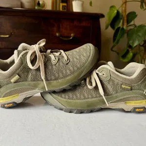 Ahnu Numentum Women Olive Green Mesh Suede Hiking Shoes Vibram Sole 1019233 Sz 8 thumbnail 8