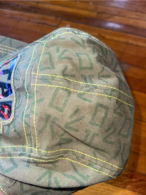 NWT Star Wars Olive Green Patterned Kids Cap wwith Colorful Logo (M/7-10) thumbnail 4