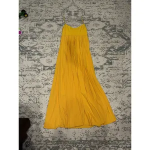Obando x RTR Honeycomb Gown Yellow Pleated Maxi Dress Size 4 thumbnail 3