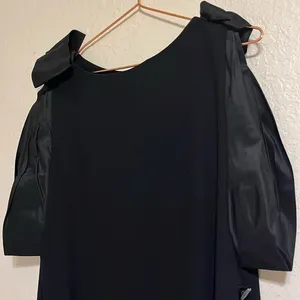 Vintage Union Made semi formal lbd Morton Myles for the Warrens black dress thumbnail 2