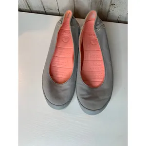 Crocs Stretch Sole Flat Womens Slip-On Ballet Flats Gray Size 10 Comfort thumbnail 4