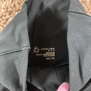 OFFLINE By Aerie Real Me High Waisted Crossover Legging Black Size XXS thumbnail 7