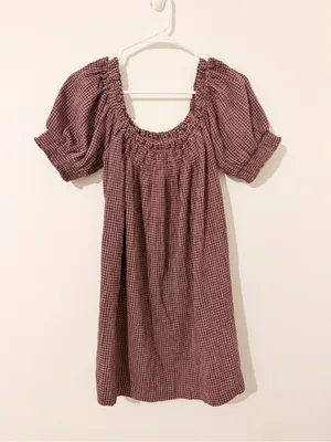 Free People Mila Mini Dress Plaid Size Small S thumbnail 2