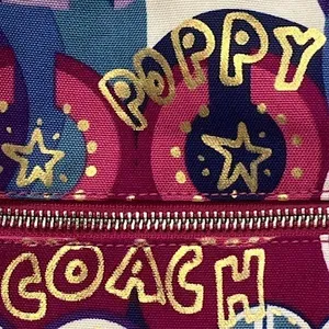 COACH Poppy Pop C Graffiti Backpack Wide Adjustable Straps W/ COACH DUST BAG thumbnail 7