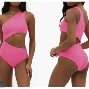 Beach Riot Celine Cutout One Piece Swimsuit strawberry moon size M NWT $158 thumbnail 2