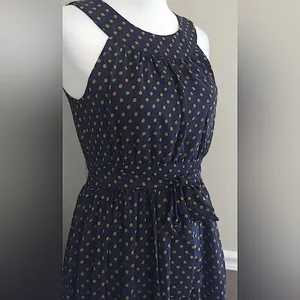 Black & Brown Dot Floral Print Halter Dress by Lace & Mesh Modcloth Medium thumbnail 2