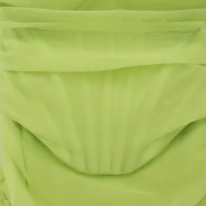 Oh Polly Ruched Mesh Corset Mini Dress Womens Size‎ 0 Lime Green Neon Party thumbnail 9