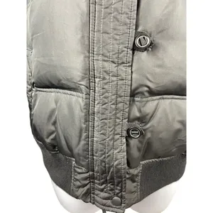 LFL Lust For Life Black Down Waterfowl Feather L Bomber Puffer Jacket thumbnail 4