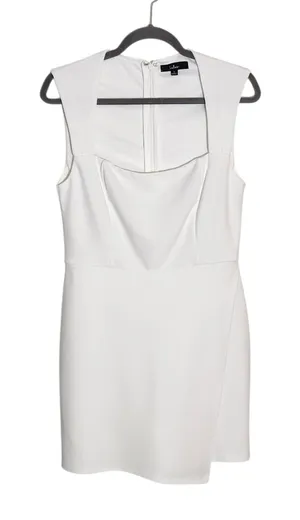 Lulus White Sleeveless Romper with Skort Styling Size Large Bridal Romper thumbnail 1