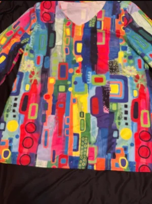 Size medium, colorful shirt Multiple thumbnail 2