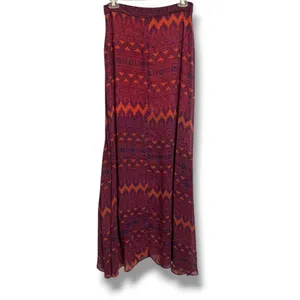Show Me Your Mumu Princess Di Skirt Pink Purple Tribal Geometric Maxi Skirt M‎ thumbnail 2