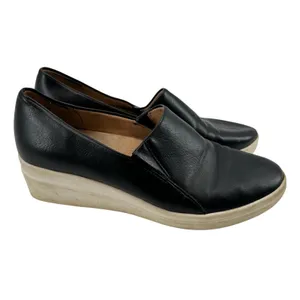 Naturalizer Women black Sandra Slip On faux leather Wedges comfort shoe size 9 thumbnail 2