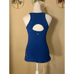 Lululemon Royal Blue Fitness Athletic Tank Top Size 4 thumbnail 2