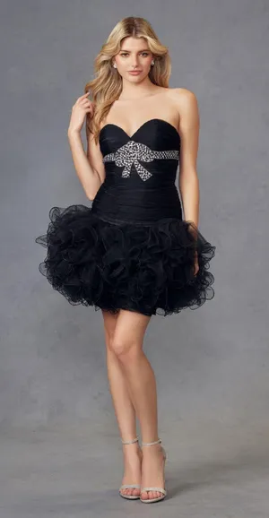 SHERRI HILL Black Homecoming Cocktail Dress thumbnail 1